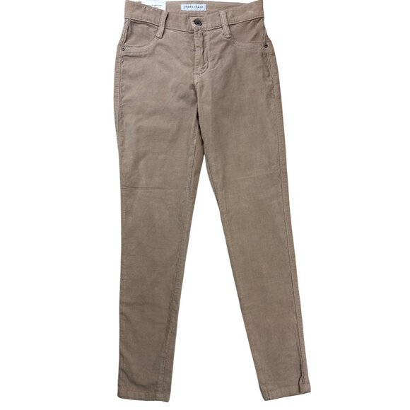 James Jeans Twiggy Ankle Women's Baby Corduroy Chiffon Pants Tan Size 25 NEW - Picture 1 of 14